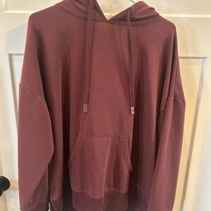Athletic Works Men's Burgundy Hoodie Sweater